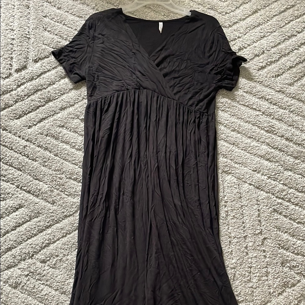 Elegant Black Women's Maxi Dress